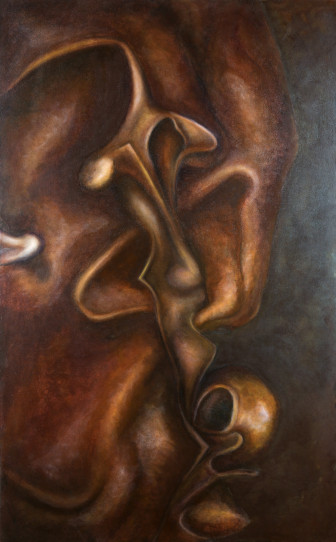 huile sur toile1,30M X 0,81M